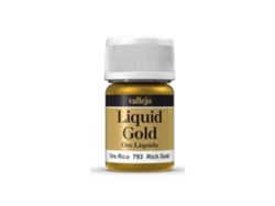 Oro Rico Líquido ACRYLICOS VALLEJO 793 Al Alcool 35 Ml