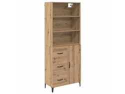 Aparador de roble artesanal en madera procesada 180x34x69,5 cm MAISON EXCLUSIVE