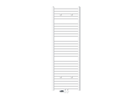 Radiador de baño Conexión central 600 x 1800 mm Blanco recto con termostato y juego de conexión LUXEBATH
