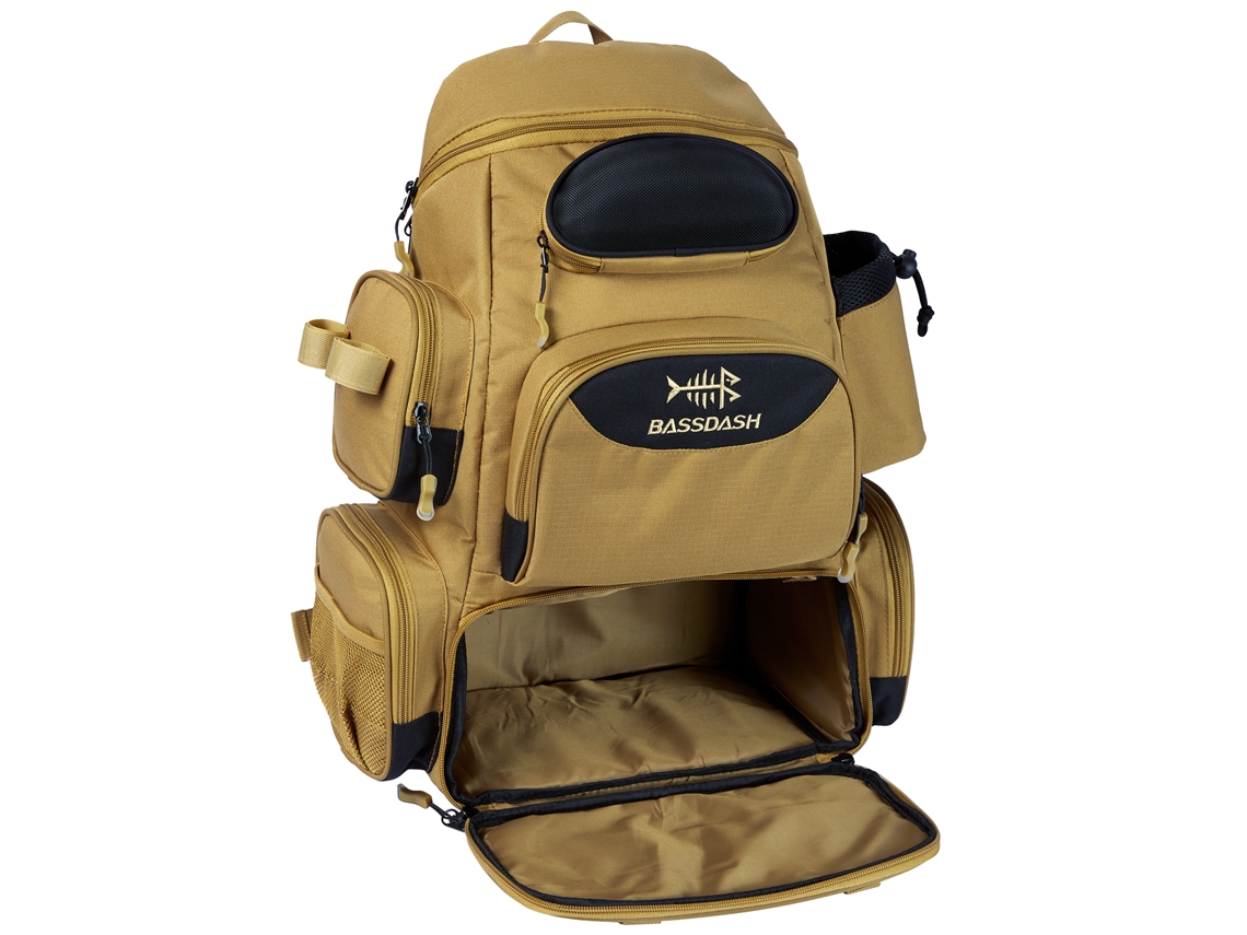 (caqui) Bolsa De Pesca Multifuncional, Mochila Táctica Liviana, Caja De Señuelos Para Pesca Deportiva Y Recreativa.