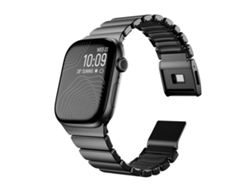 Correa de acero inoxidable con cierre magnético integrado Norman para Apple Watch de 46/49/45/44 mm FWINL