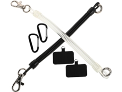 Juego De 2 Correas De Muñeca Para Teléfono Móvil Con Cordón Retráctil Ajustable.