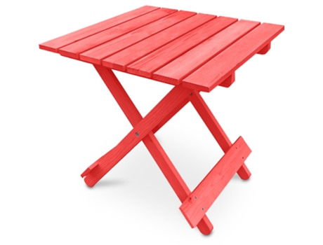 Mesa de Jardín Adirondack Alana Mesa Auxiliar Madera 50x50x50cm PRIVATEFLOOR