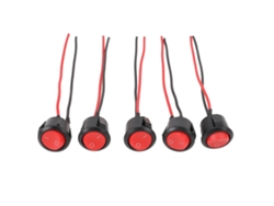 5 Interruptores De Luz Para Motocicleta Con Intermitente - Control De Encendido/apagado De Doble Botón Para Bicicleta Eléctrica, Scooter, Atv De 12 V
