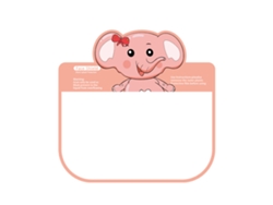 Protector facial transparente con forma de elefante para mascotas, ideal para niños.