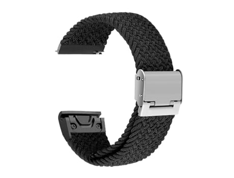 Correa Pulsera Trenzada Flexible para Garmin Tactix 7 Pro Ballistics Edition Negro