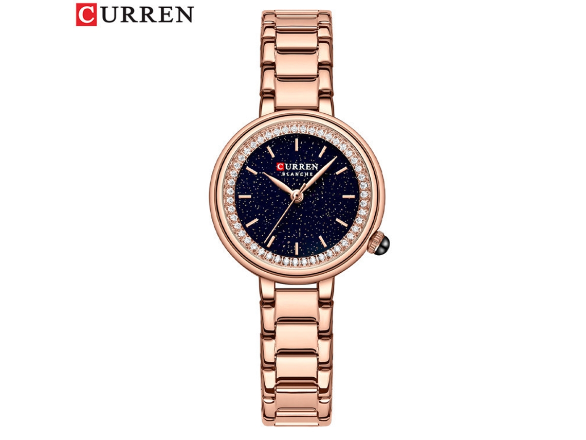 Reloj De Moda Para Mujer Con Correa De Acero Engastada Con Diamantes.