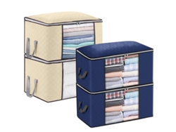 Caja de Almacenaje Contenedores Ropa Plegables NEVEANCE Amarillo (32x28x8cm)