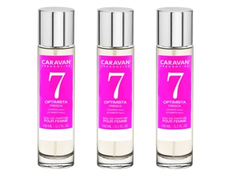 3x CARAVAN Perfume de Mujer Nº7 - 150ml