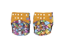 2pcs Fraldas De Pano Laváveis Reutilizáveis 6 Camadas Cintura Elástica Bebê Toddler