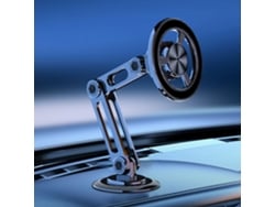 Suporte Magnético Para Celular No Carro Com Base Flexível Rotação 360° E Braço Ajustável Para Painel De Navegação