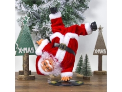 Muñeco De Papá Noel Eléctrico Que Baila Y Canta Con Mano Giratoria - Navidad Roja