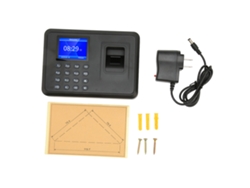 Reloj Digital Biométrico De 2,4 Pulgadas, Capacidad Para 1000 Usuarios, Visualización Del Nombre, Enchufe Estadounidense, 100-240 V.