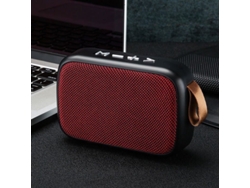 (rojo) Mini Altavoz Bluetooth Portátil, Inalámbrico E Impermeable De Tela