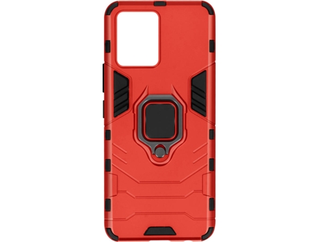 Carcasa Realme 8 AVIZAR Anillo de Soporte Rojo