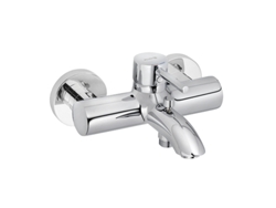 Mezclador monomando de baño y ducha Kludi Bozz, de pared, 386910576, color cromo