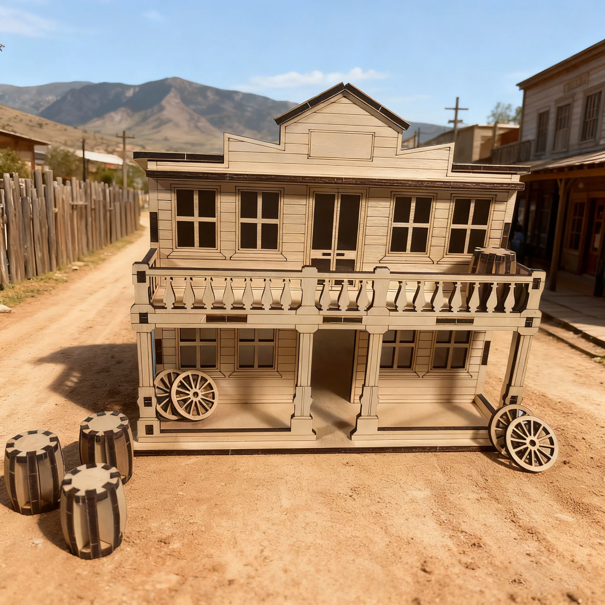 Casa De Madera Para Armar Tú Mismo, Modelo De Casa De Rompecabezas 3d Creativo
