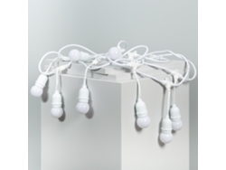 Guirnalda de Luces LEDKIA Waterproof Blanco 8 Bombillas Led E27 G45 3W de Colores Blanco (550 cm)
