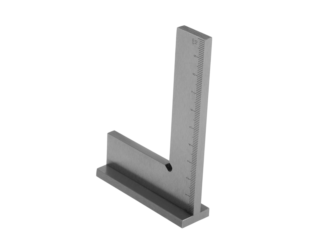Escuadra De Herramientas De Maquinista Endurecida Con Grados De Medición, Con Forma Para Trabajos De Carpintería.