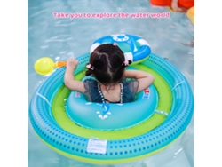 2026-flotador De Piscina Para Bebé Con Asiento Inferior Flotador Superior Desmontable Inflable Entrenador De Natación Para Bebés 6-48 Meses Niños Niñas