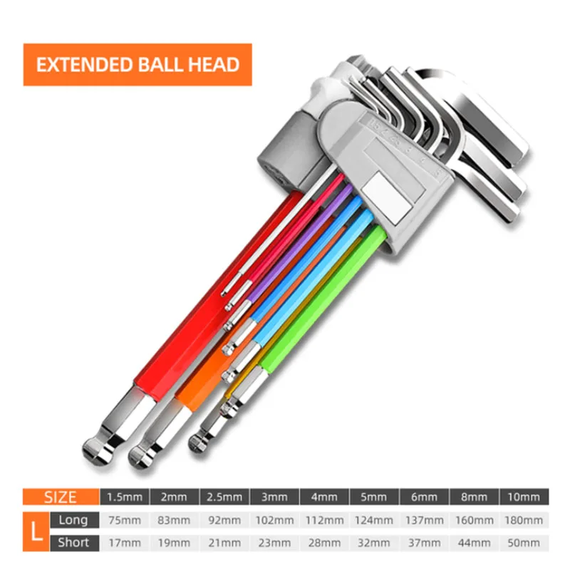 Juego de llaves hexagonales, llave hexagonal tipo L, llave hexagonal universal