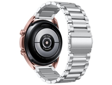 Correa de acero inoxidable liberación rápida con cierre 20mm para Garmin Vivomove/Vivomove HR - plata