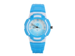 Reloj Infantil De Plástico Con Esfera Redonda, Movimiento De Cuarzo, Resistente Al Agua Y Estilo Casual.