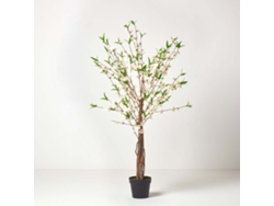 Árbol artificial de Homescapes con flores de seda color crema - 1,5 metros