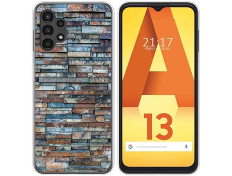 Carcasa para Samsung Galaxy A13 4G TUMUNDOSMARTPHONE Dibujos Ladrillo 05 Multicolor
