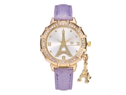 Reloj De Pulsera Analógico Para Mujer Con Esfera Redonda, Movimiento De Cuarzo, Color Blanco A La Moda.