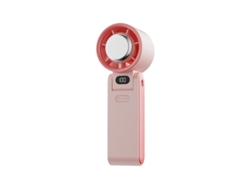 Ventilador portátil plegable Digitallab, carga USB de alta velocidad, 100 velocidades (rosa)