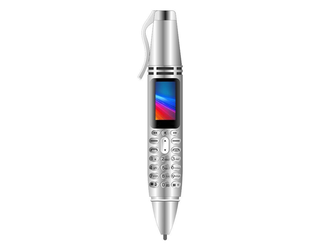 Teléfono Pluma Pantalla Pequeña Menos De 4 Pulgadas Teléfono Celular Mini Pluma Estudiante Plata