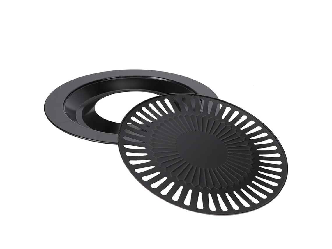 Sartén De Barbacoa Para Hogar Sin Humo Redonda Antiadherente Plato De Asado Bbq Utensilio De Cocina