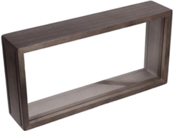 Marco rectangular de madera y acrílico para exhibir flores secas - Decoración de mesa versátil - GOKOCO