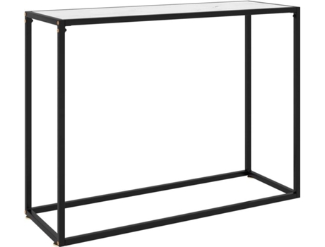 Mesa consola VIDAXL Blanco Cristal (100x35x75 cm)