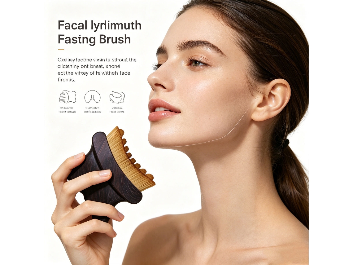 Cepillo Facial Para Contorno Linfático - Herramienta Para Esculpir El Rostro Y Reducir La Marrón Siurn
