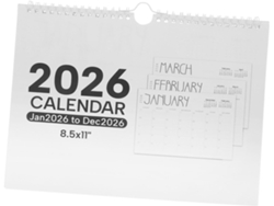 Calendario De Pared, Planificador Mensual De Enero A Diciembre
