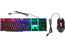 Combo De Teclado Y Ratón Para Juegos Con Diseño Ergonómico Y Retroiluminación.