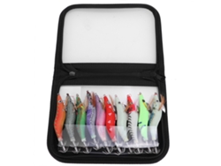 10 Señuelos De Pesca Artificiales Luminosos Con Forma De Camarón Con Caja, Tamaño 2.5