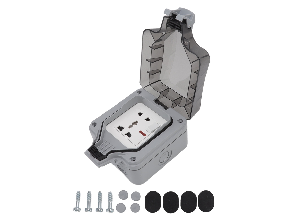2026 Store-caja De Enchufe Exterior Impermeable Ip66 16a Resistente Al Clima Para Balcón Jardín Césped Estándar