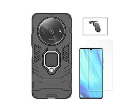Funda Clearglass Military Defender Safe Driving para Xiaomi Xiaomi Redmi A3 PHONECARE Vidrio Templado Negro