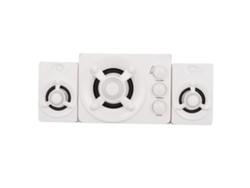 Sistema De Altavoces Usb 2.1 Para Ordenador Con Subwoofer Y Luz Led Rgb Para Pc Portátil - Blanco