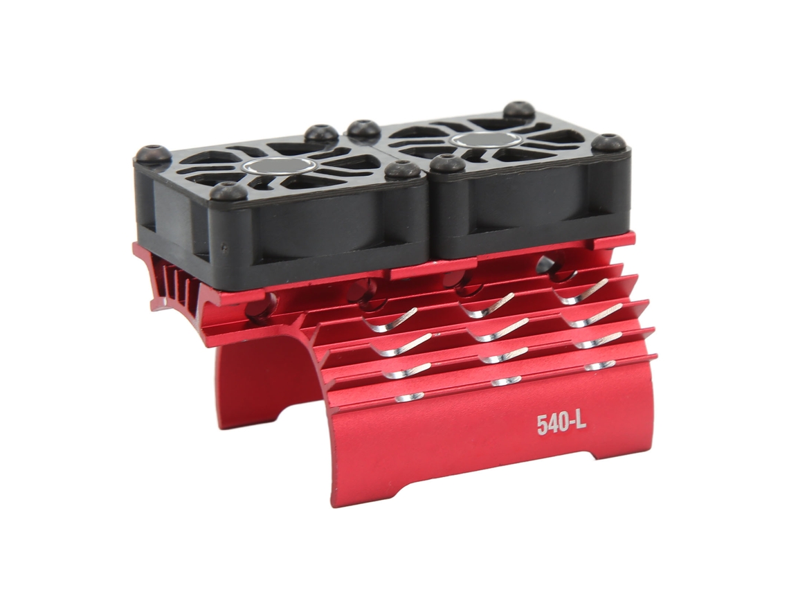 Radiador De Refrigeración Con Doble Ventilador Para Motor Rc De 36 Mm, 28000 Rpm, 8,4 V, Para Motores 540/550 - Accesorios Para Coches Rc