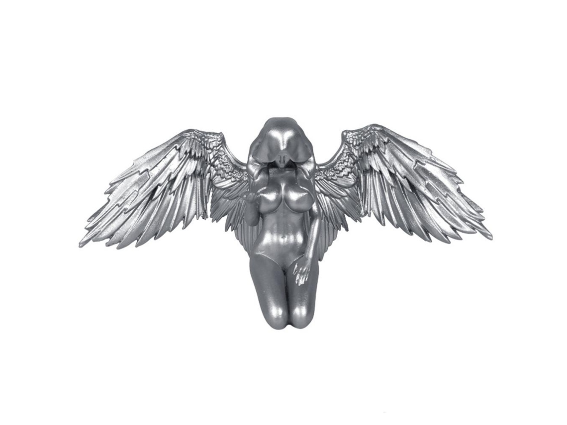Adorno de resina con forma de ángel arrodillado para interiores