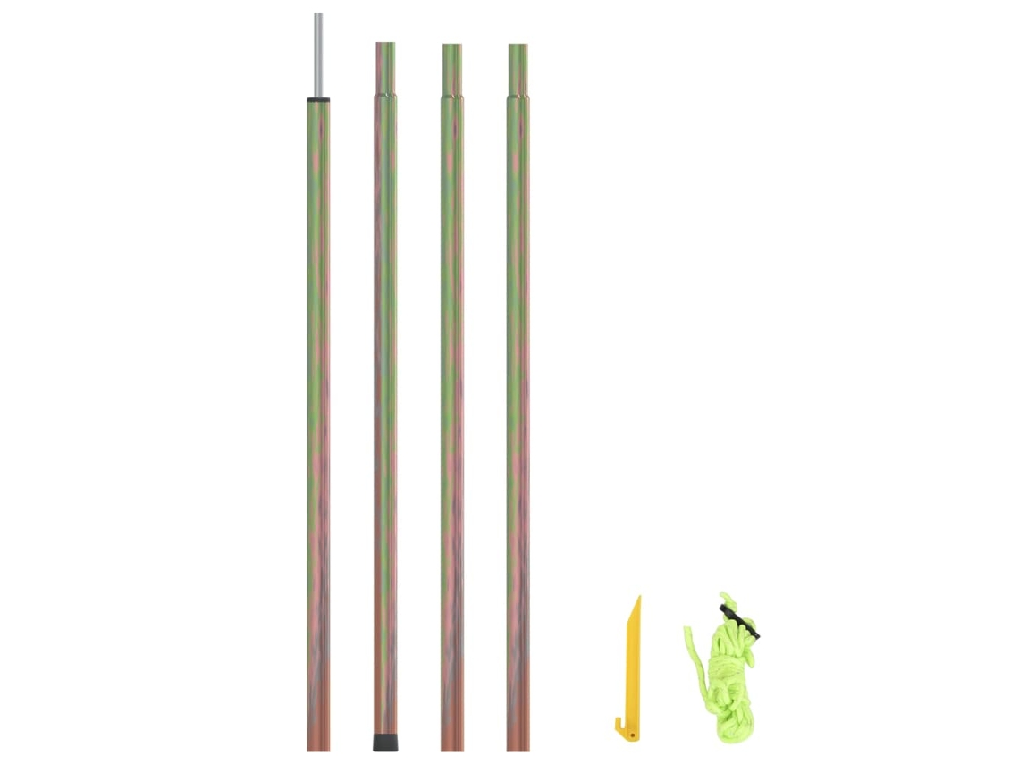 Poste para Para-Sol Estilo Vela 250 cm Acero Galvanizado