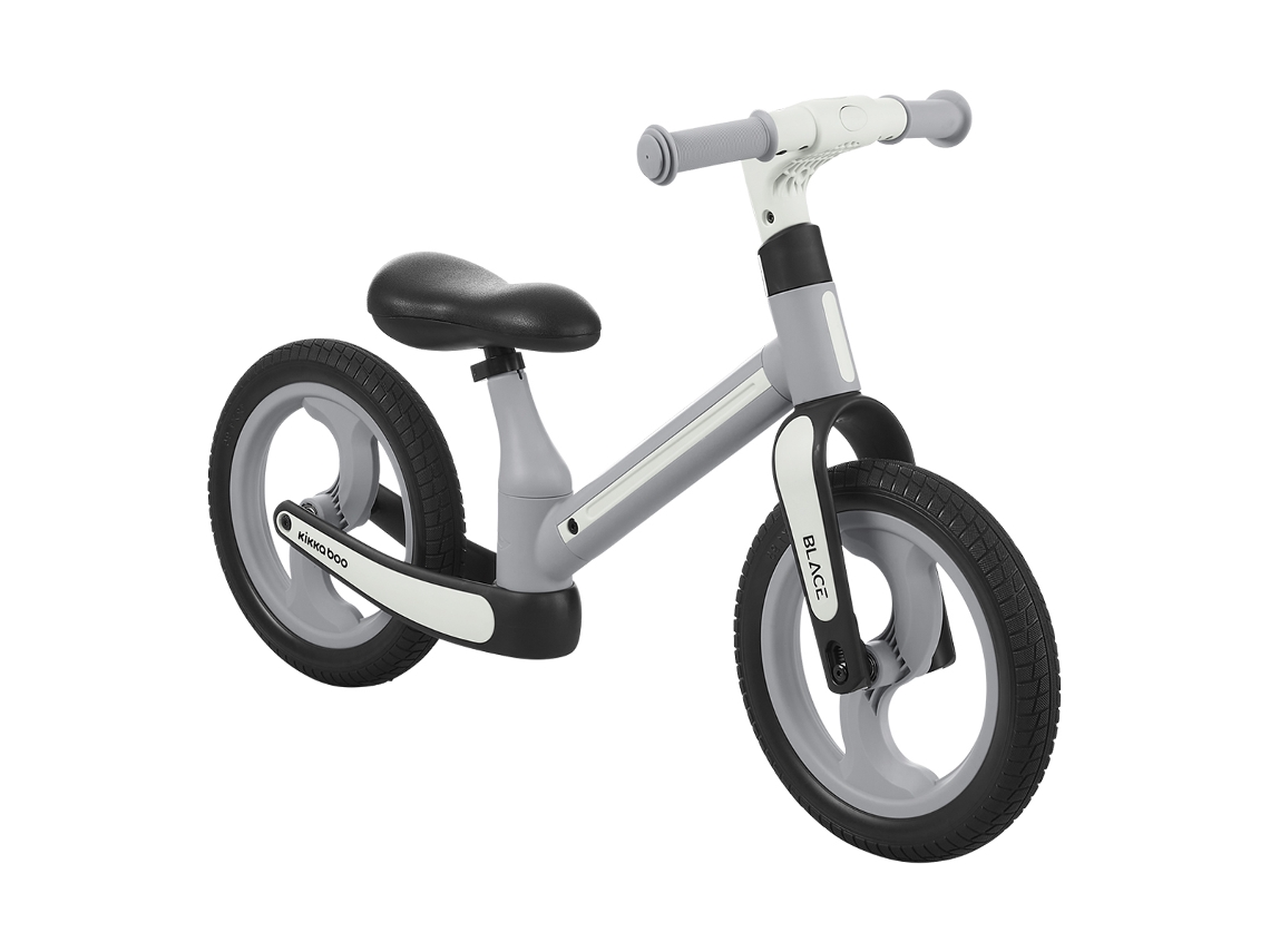Bicicleta de equilibrio Kikkaboo gris y negra