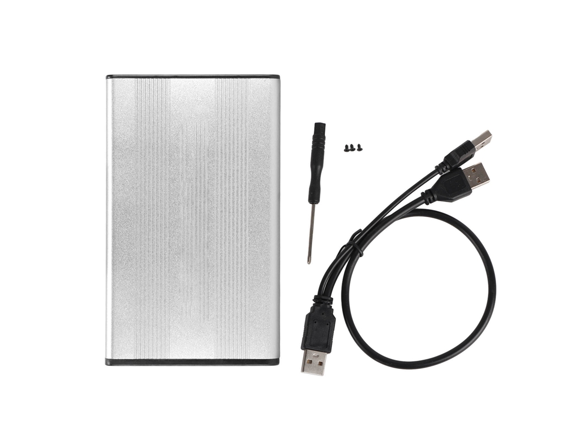 Soporte De Aleación De Aluminio De 2,5 Pulgadas Con Usb 2.0 Y 480 Mbps Para Disco Duro Ssd Sata De 2 Tb (disco Duro No Incluido).
