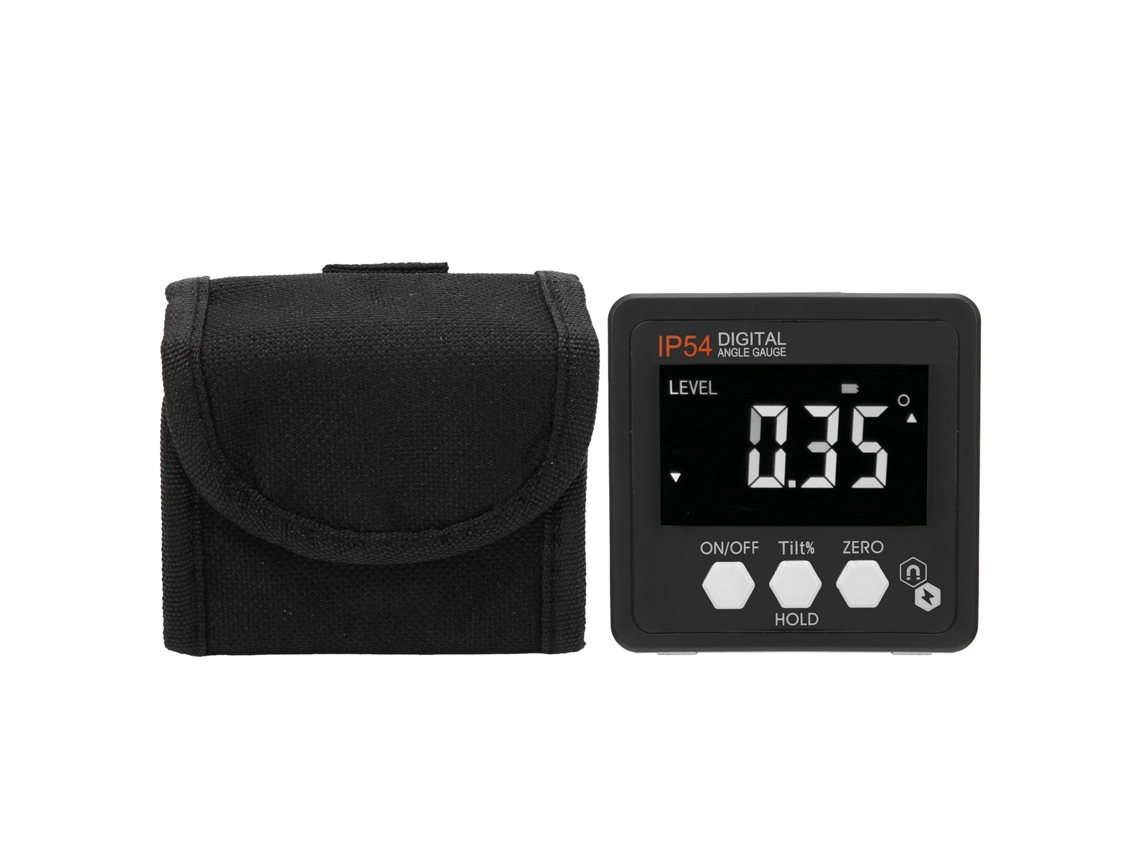 Inclinómetro Digital Lcd 4x90° Ip54 Con Carcasa De Acero Inoxidable
