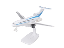 Maqueta De Avión De Aleación De 22 Cm Con Luz Y Sonido, Decoración Aeronáutica Azul.