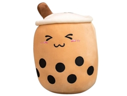 2026-muñeco De Peluche De Té Bubble Con Cara Sonriente, Tamaños 24/35/50/70cm, Suave Y Elástico, Decoración Y Regalo 50 Cm Naranja